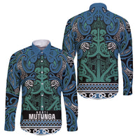 Aotearoa Iwi Ngati Mutunga Family Matching Off Shoulder Short Dress and Hawaiian Shirt Maori Wharenui House Tribal Pattern