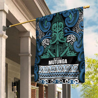 Aotearoa Iwi Ngati Mutunga Garden Flag Maori Wharenui House Tribal Pattern