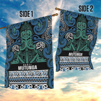 Aotearoa Iwi Ngati Mutunga Garden Flag Maori Wharenui House Tribal Pattern