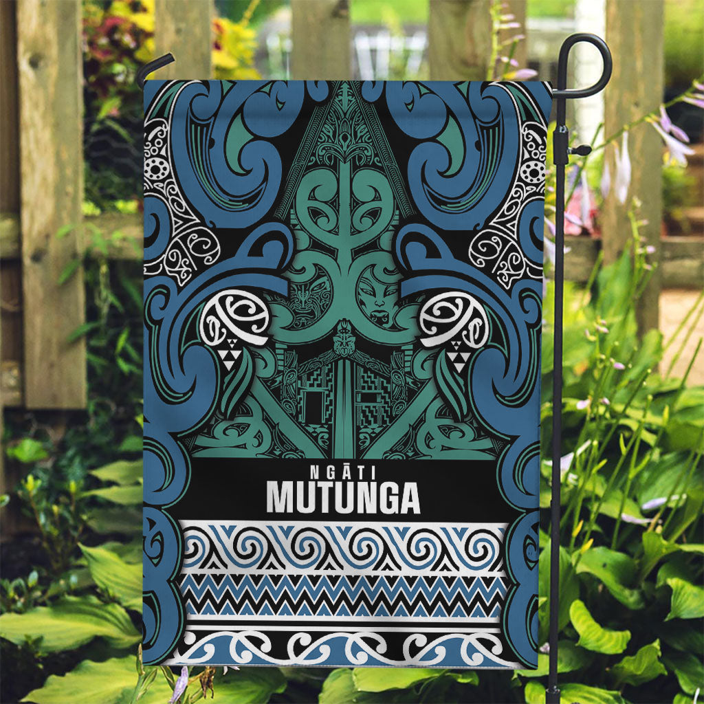 Aotearoa Iwi Ngati Mutunga Garden Flag Maori Wharenui House Tribal Pattern