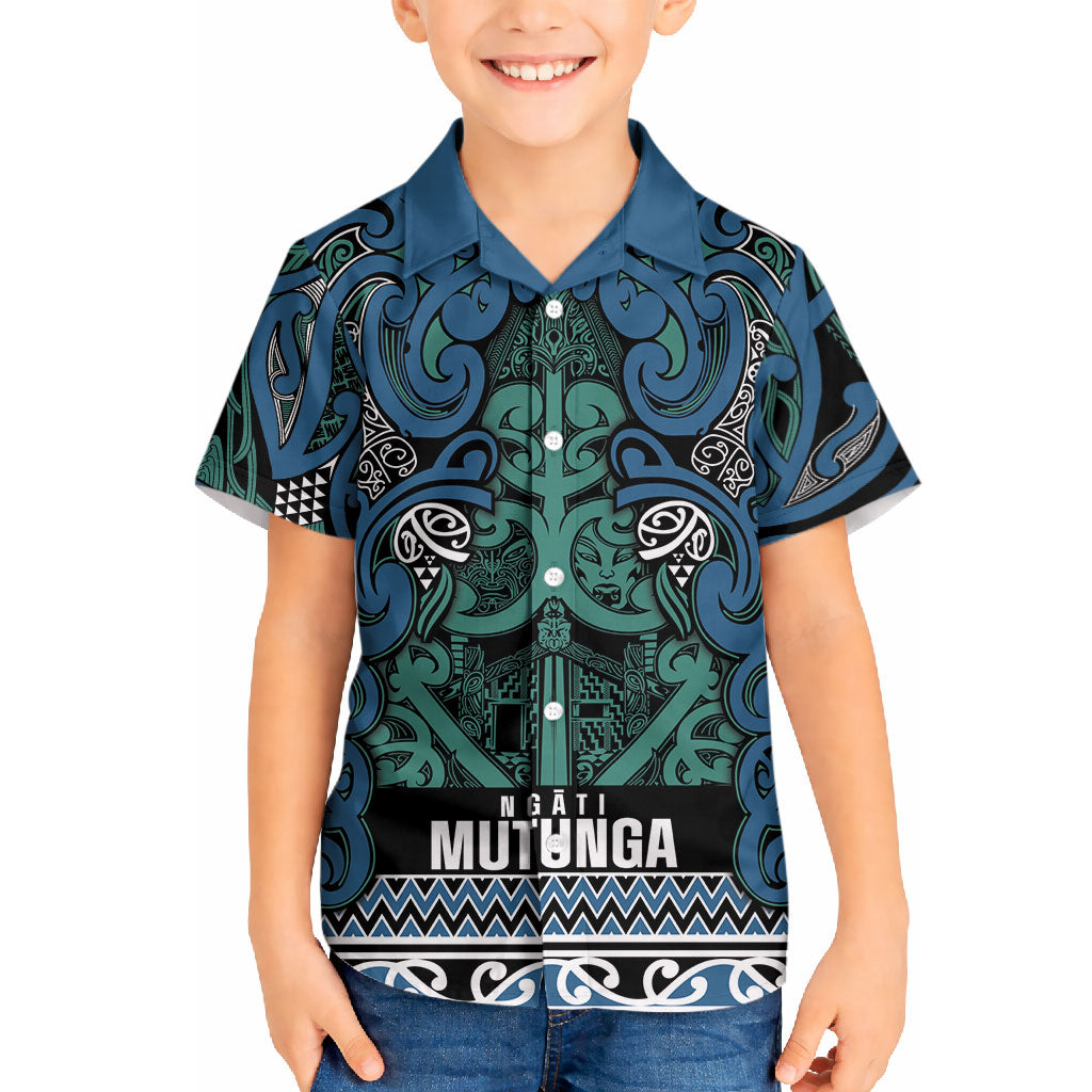 Aotearoa Iwi Ngati Mutunga Hawaiian Shirt Maori Wharenui House Tribal Pattern