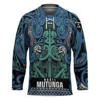 Aotearoa Iwi Ngati Mutunga Hockey Jersey Maori Wharenui House Tribal Pattern