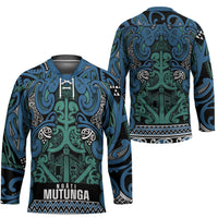 Aotearoa Iwi Ngati Mutunga Hockey Jersey Maori Wharenui House Tribal Pattern