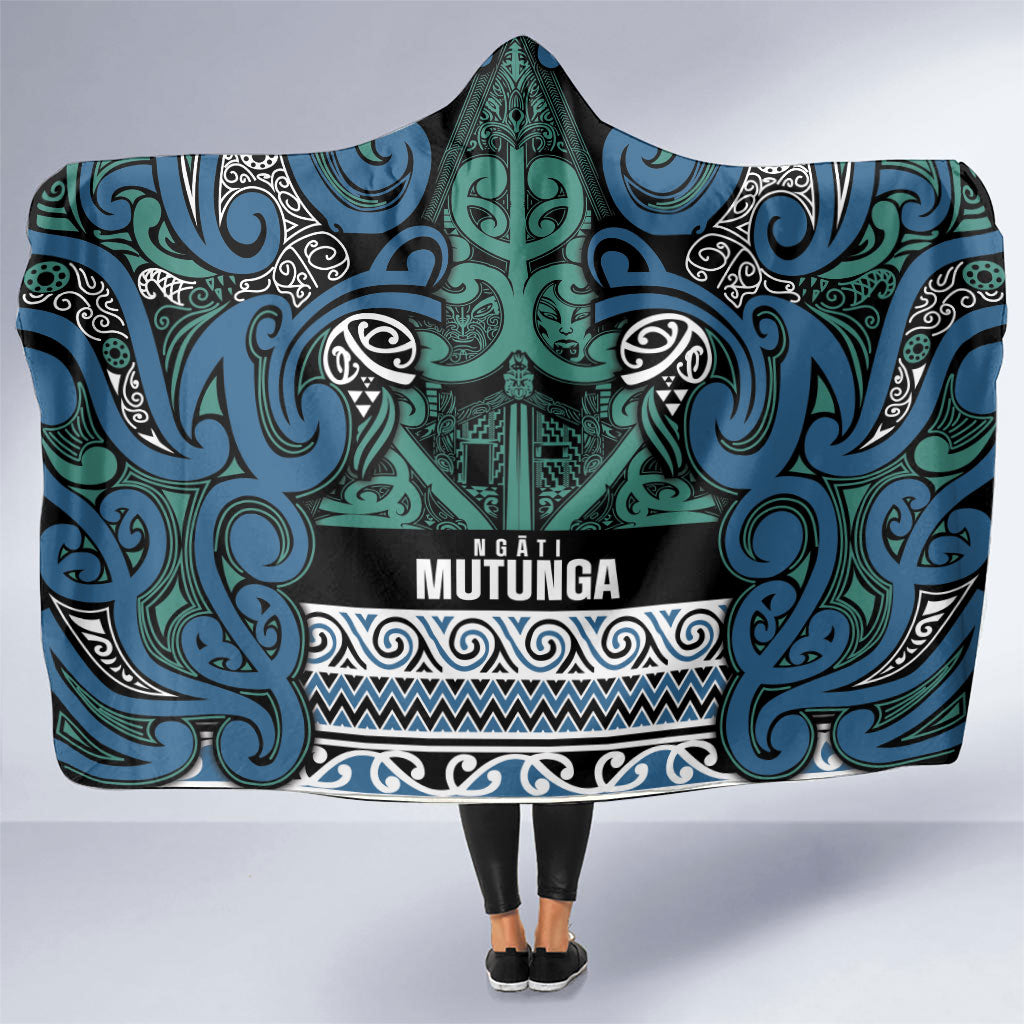 Aotearoa Iwi Ngati Mutunga Hooded Blanket Maori Wharenui House Tribal Pattern