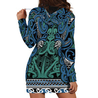 Aotearoa Iwi Ngati Mutunga Hoodie Dress Maori Wharenui House Tribal Pattern