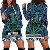 Aotearoa Iwi Ngati Mutunga Hoodie Dress Maori Wharenui House Tribal Pattern