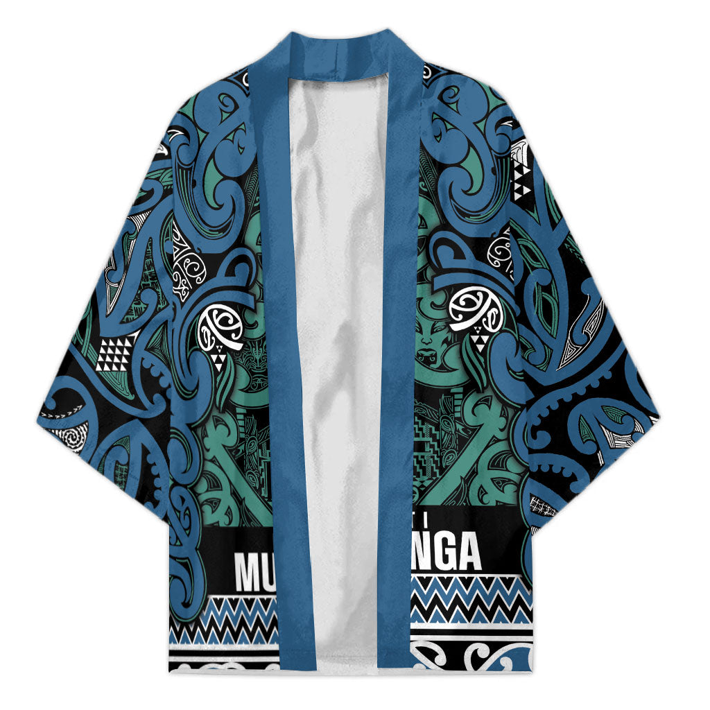 Aotearoa Iwi Ngati Mutunga Kimono Maori Wharenui House Tribal Pattern