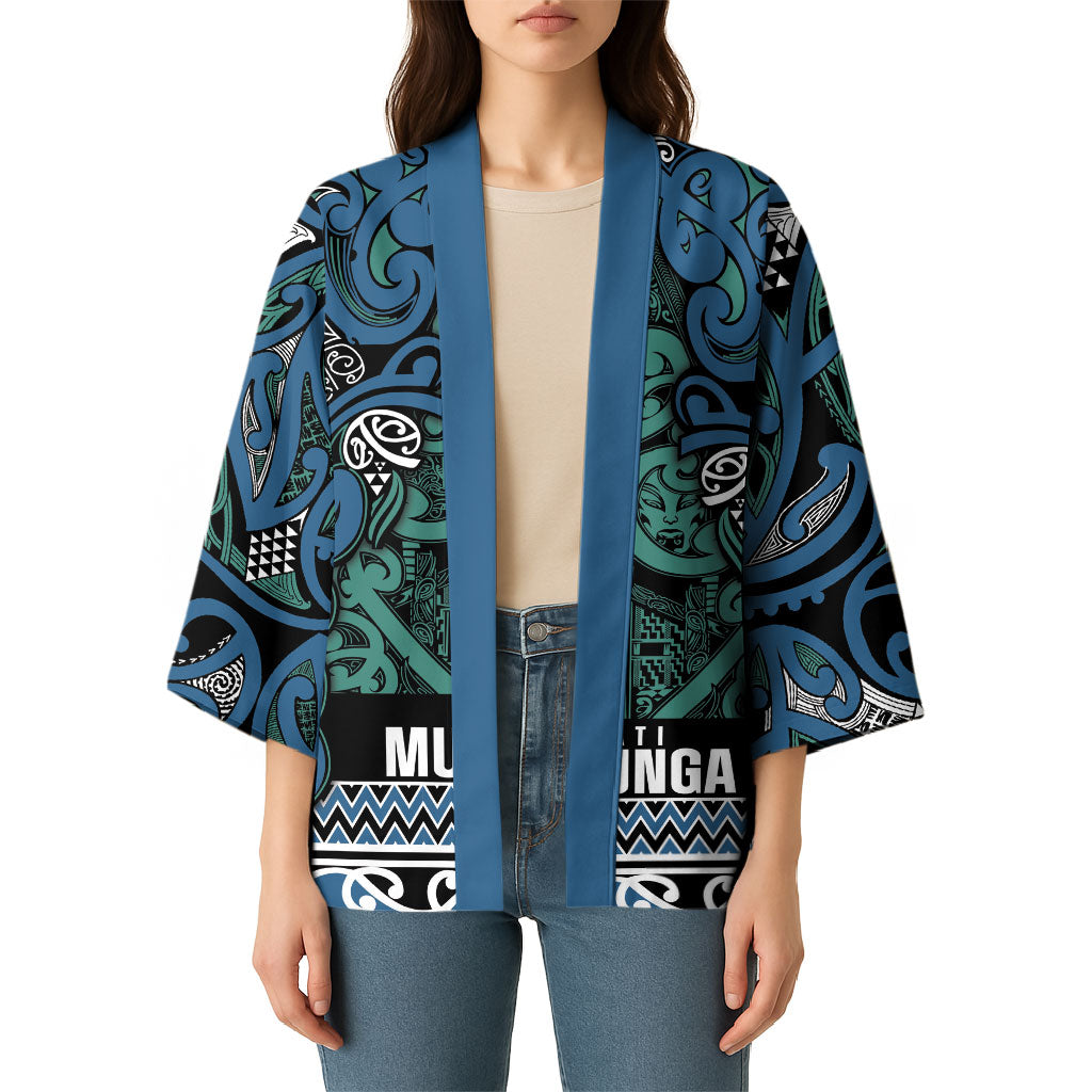 Aotearoa Iwi Ngati Mutunga Kimono Maori Wharenui House Tribal Pattern