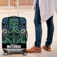 Aotearoa Iwi Ngati Mutunga Luggage Cover Maori Wharenui House Tribal Pattern