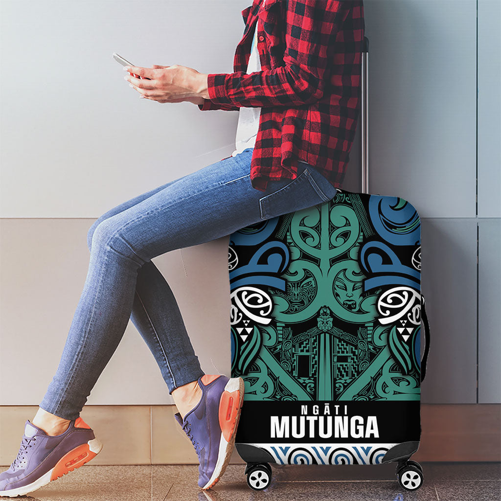 Aotearoa Iwi Ngati Mutunga Luggage Cover Maori Wharenui House Tribal Pattern