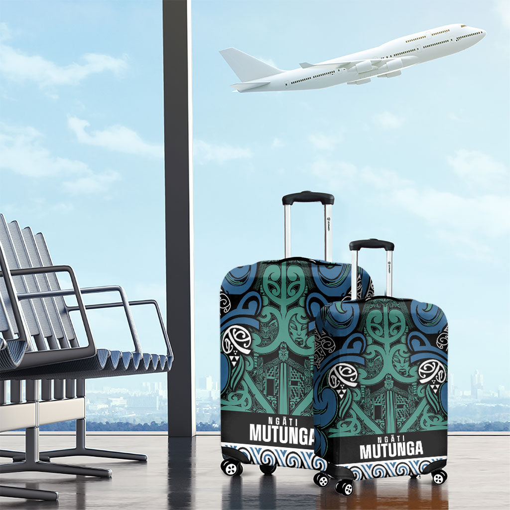 Aotearoa Iwi Ngati Mutunga Luggage Cover Maori Wharenui House Tribal Pattern
