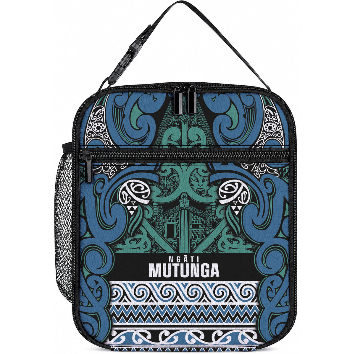 Aotearoa Iwi Ngati Mutunga Lunch Bag Maori Wharenui House Tribal Pattern