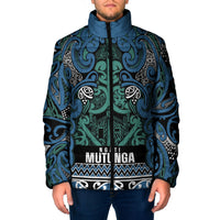 Aotearoa Iwi Ngati Mutunga Padded Jacket Maori Wharenui House Tribal Pattern