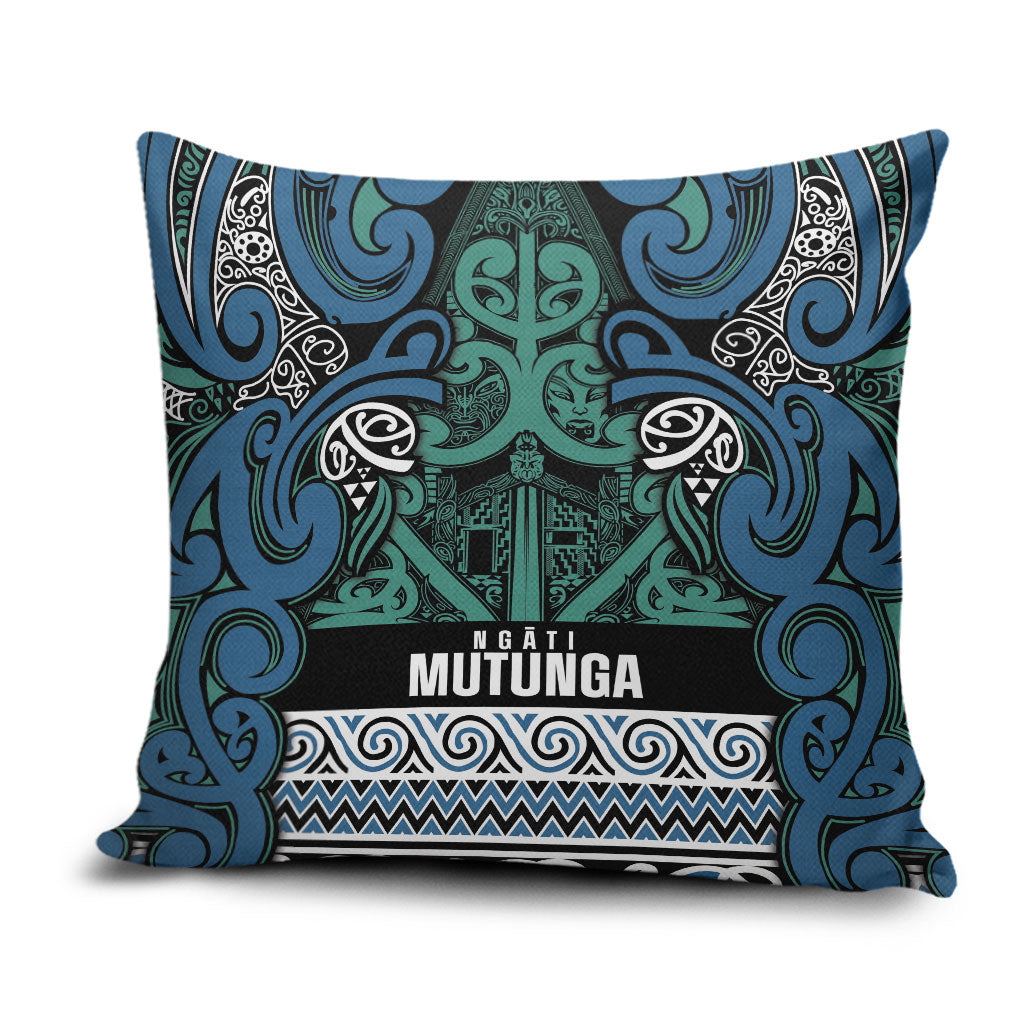 Aotearoa Iwi Ngati Mutunga Pillow Cover Maori Wharenui House Tribal Pattern
