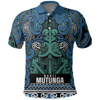 Aotearoa Iwi Ngati Mutunga Polo Shirt Maori Wharenui House Tribal Pattern