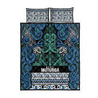 Aotearoa Iwi Ngati Mutunga Quilt Bed Set Maori Wharenui House Tribal Pattern