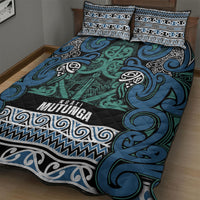 Aotearoa Iwi Ngati Mutunga Quilt Bed Set Maori Wharenui House Tribal Pattern