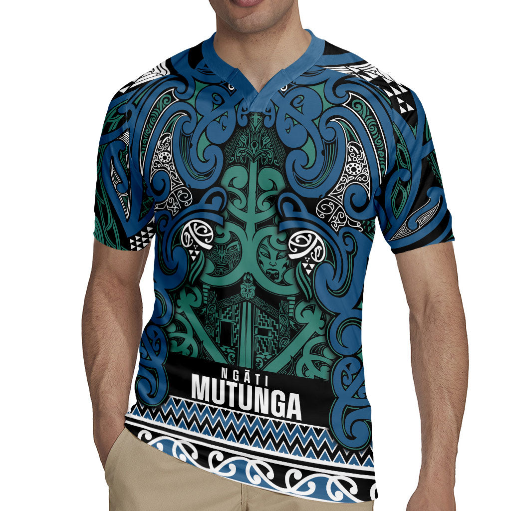 Aotearoa Iwi Ngati Mutunga Rugby Jersey Maori Wharenui House Tribal Pattern