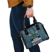 Aotearoa Iwi Ngati Mutunga Shoulder Handbag Maori Wharenui House Tribal Pattern