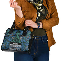 Aotearoa Iwi Ngati Mutunga Shoulder Handbag Maori Wharenui House Tribal Pattern