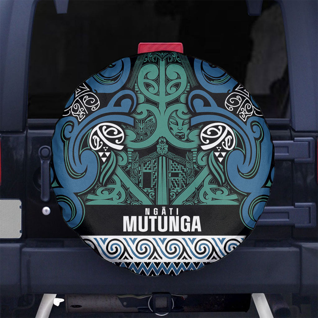Aotearoa Iwi Ngati Mutunga Spare Tire Cover Maori Wharenui House Tribal Pattern
