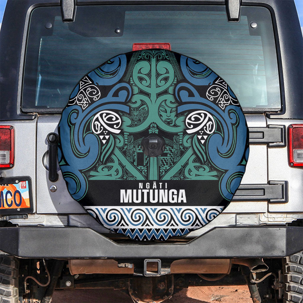 Aotearoa Iwi Ngati Mutunga Spare Tire Cover Maori Wharenui House Tribal Pattern