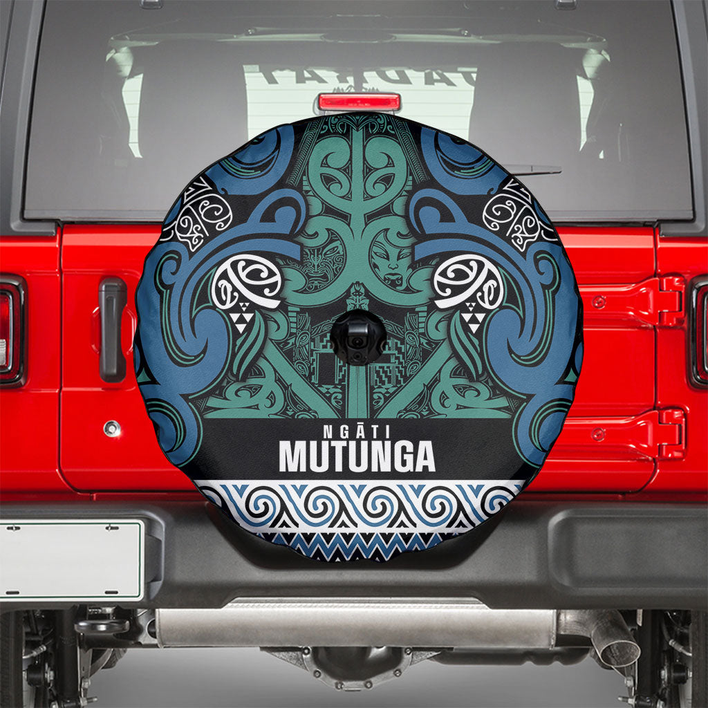 Aotearoa Iwi Ngati Mutunga Spare Tire Cover Maori Wharenui House Tribal Pattern