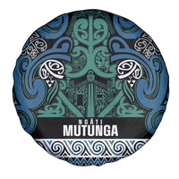 Aotearoa Iwi Ngati Mutunga Spare Tire Cover Maori Wharenui House Tribal Pattern