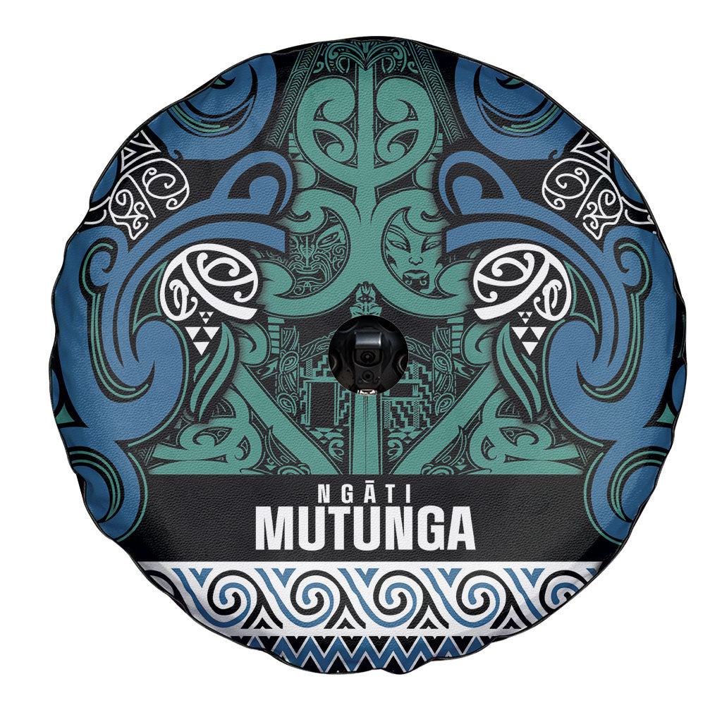 Aotearoa Iwi Ngati Mutunga Spare Tire Cover Maori Wharenui House Tribal Pattern