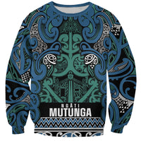 Aotearoa Iwi Ngati Mutunga Sweatshirt Maori Wharenui House Tribal Pattern