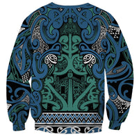 Aotearoa Iwi Ngati Mutunga Sweatshirt Maori Wharenui House Tribal Pattern