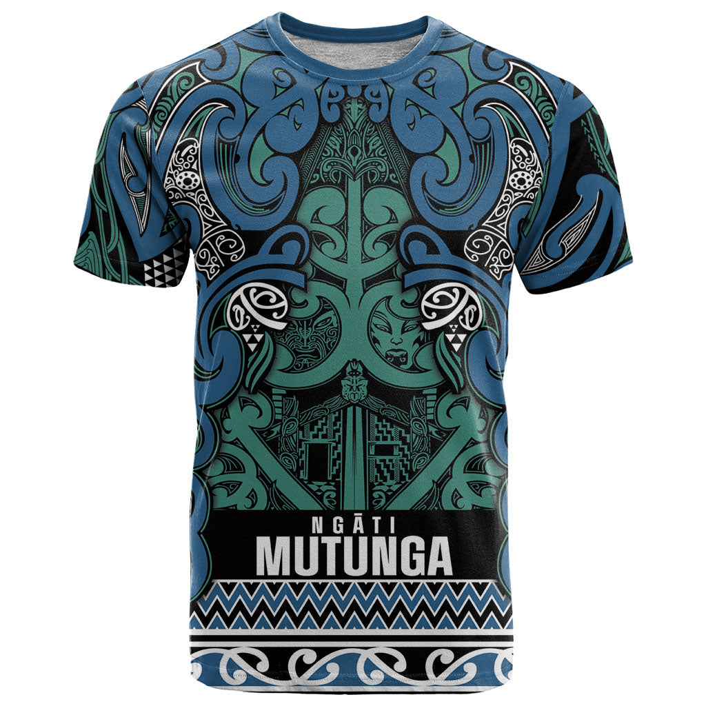 Aotearoa Iwi Ngati Mutunga T Shirt Maori Wharenui House Tribal Pattern