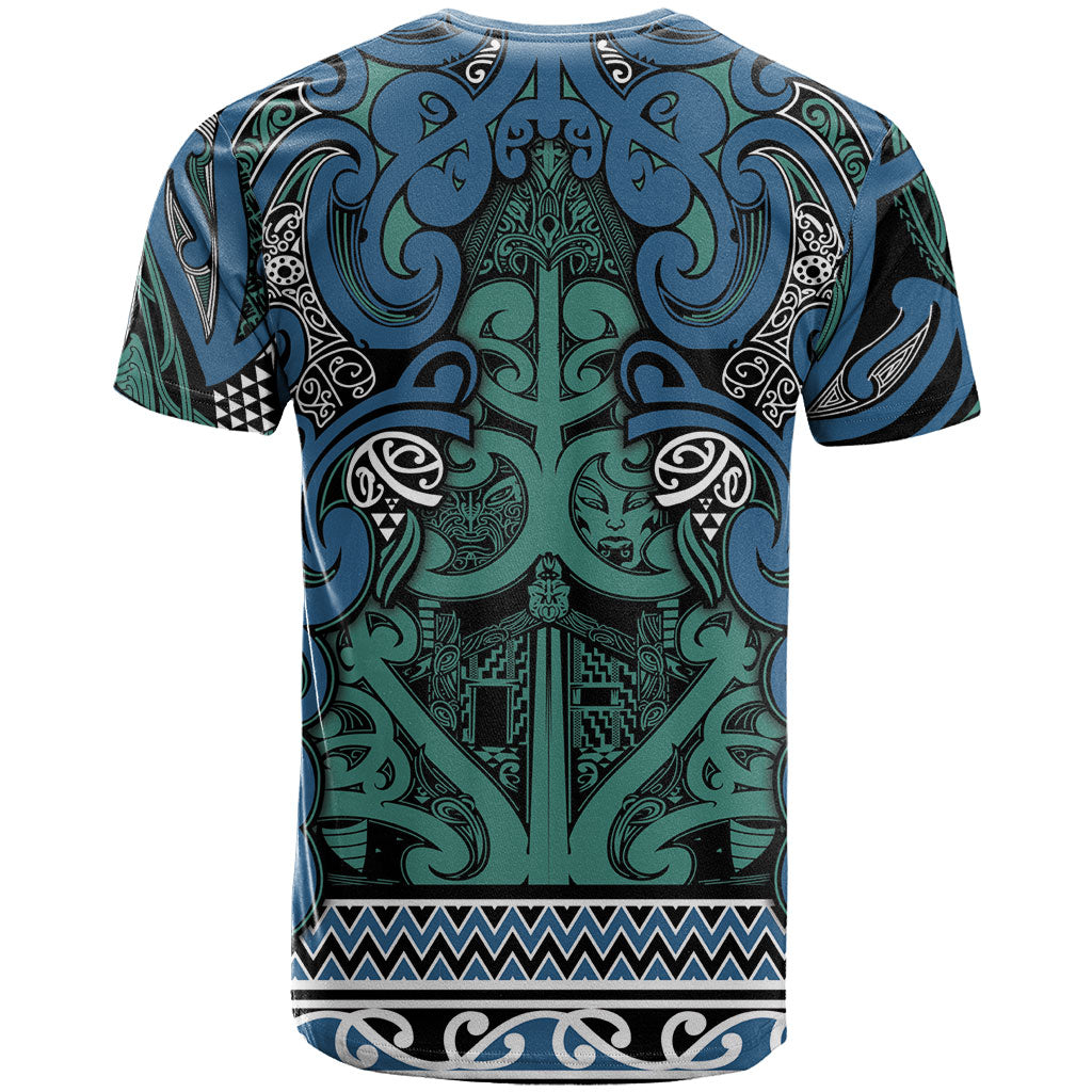 Aotearoa Iwi Ngati Mutunga T Shirt Maori Wharenui House Tribal Pattern