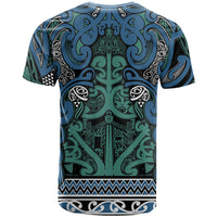 Aotearoa Iwi Ngati Mutunga T Shirt Maori Wharenui House Tribal Pattern