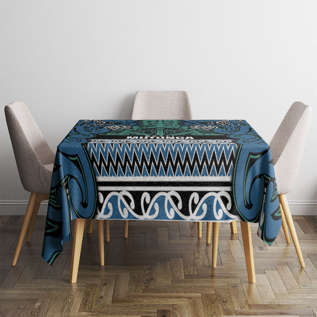 Aotearoa Iwi Ngati Mutunga Tablecloth Maori Wharenui House Tribal Pattern
