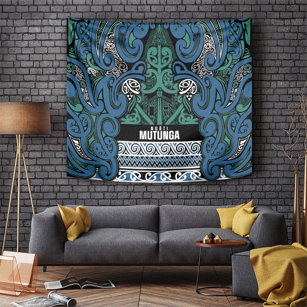 Aotearoa Iwi Ngati Mutunga Tapestry Maori Wharenui House Tribal Pattern