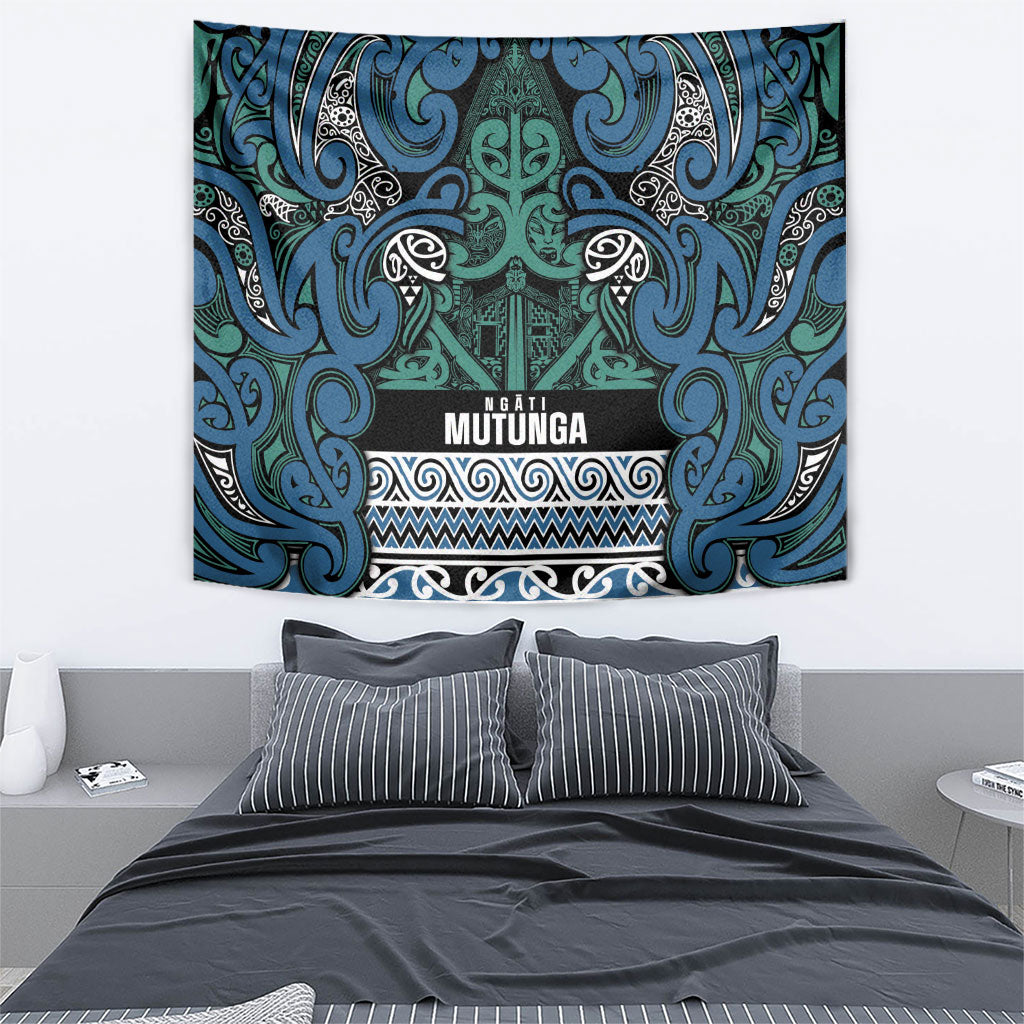 Aotearoa Iwi Ngati Mutunga Tapestry Maori Wharenui House Tribal Pattern