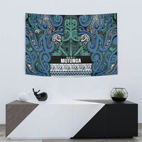 Aotearoa Iwi Ngati Mutunga Tapestry Maori Wharenui House Tribal Pattern