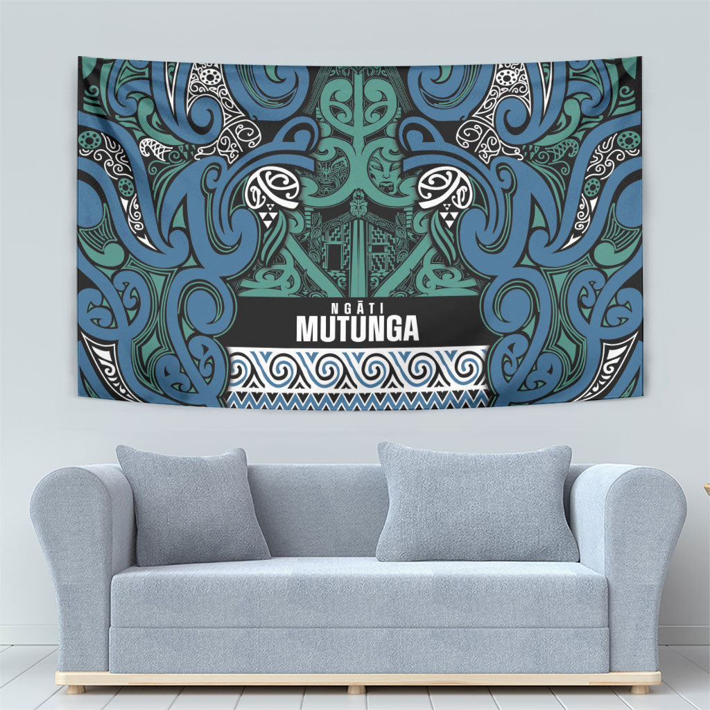 Aotearoa Iwi Ngati Mutunga Tapestry Maori Wharenui House Tribal Pattern