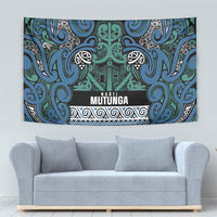Aotearoa Iwi Ngati Mutunga Tapestry Maori Wharenui House Tribal Pattern