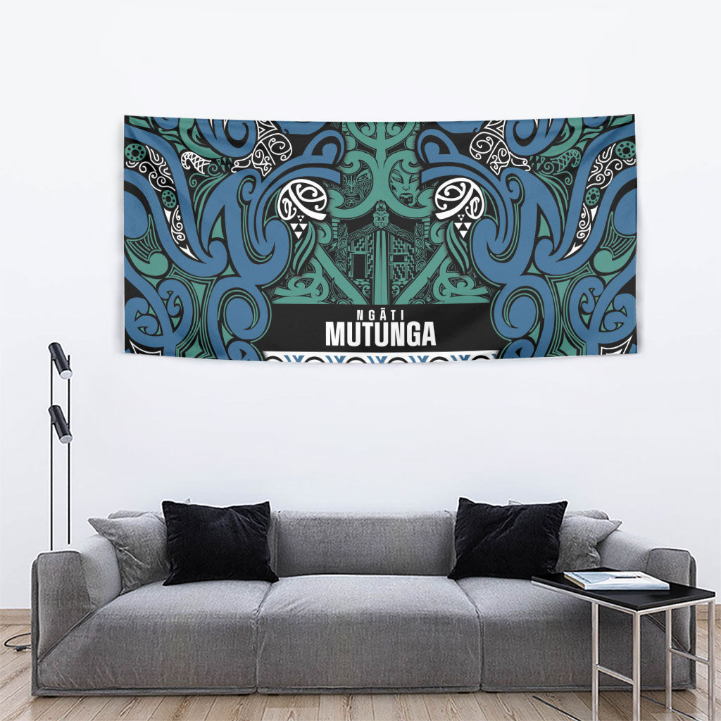 Aotearoa Iwi Ngati Mutunga Tapestry Maori Wharenui House Tribal Pattern