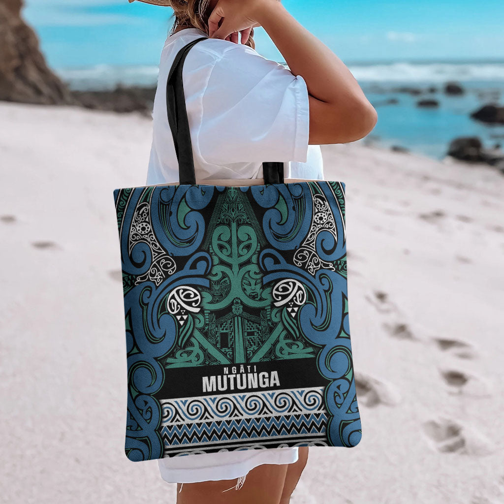 Aotearoa Iwi Ngati Mutunga Tote Bag Maori Wharenui House Tribal Pattern