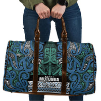Aotearoa Iwi Ngati Mutunga Travel Bag Maori Wharenui House Tribal Pattern