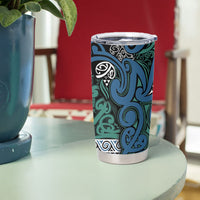 Aotearoa Iwi Ngati Mutunga Tumbler Cup Maori Wharenui House Tribal Pattern