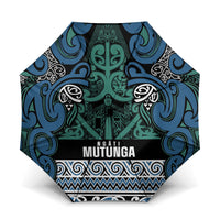 Aotearoa Iwi Ngati Mutunga Umbrella Maori Wharenui House Tribal Pattern