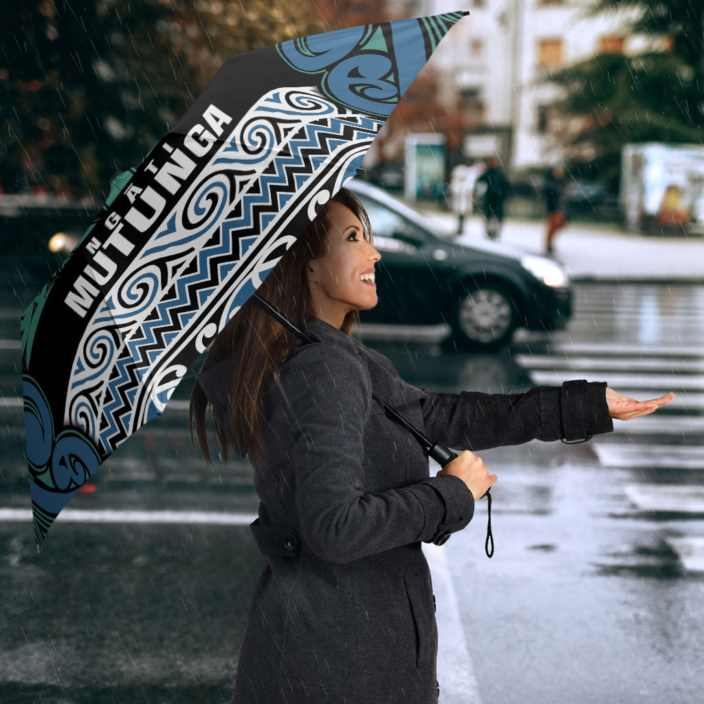 Aotearoa Iwi Ngati Mutunga Umbrella Maori Wharenui House Tribal Pattern