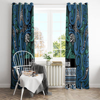Aotearoa Iwi Ngati Mutunga Window Curtain Maori Wharenui House Tribal Pattern