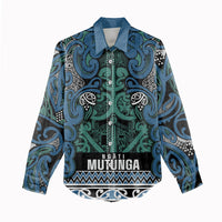 Aotearoa Iwi Ngati Mutunga Women Casual Shirt Maori Wharenui House Tribal Pattern