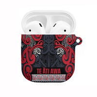 Aotearoa Iwi Te ati Awa AirPods Case Maori Wharenui House Tribal Pattern