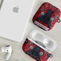 Aotearoa Iwi Te ati Awa AirPods Case Maori Wharenui House Tribal Pattern